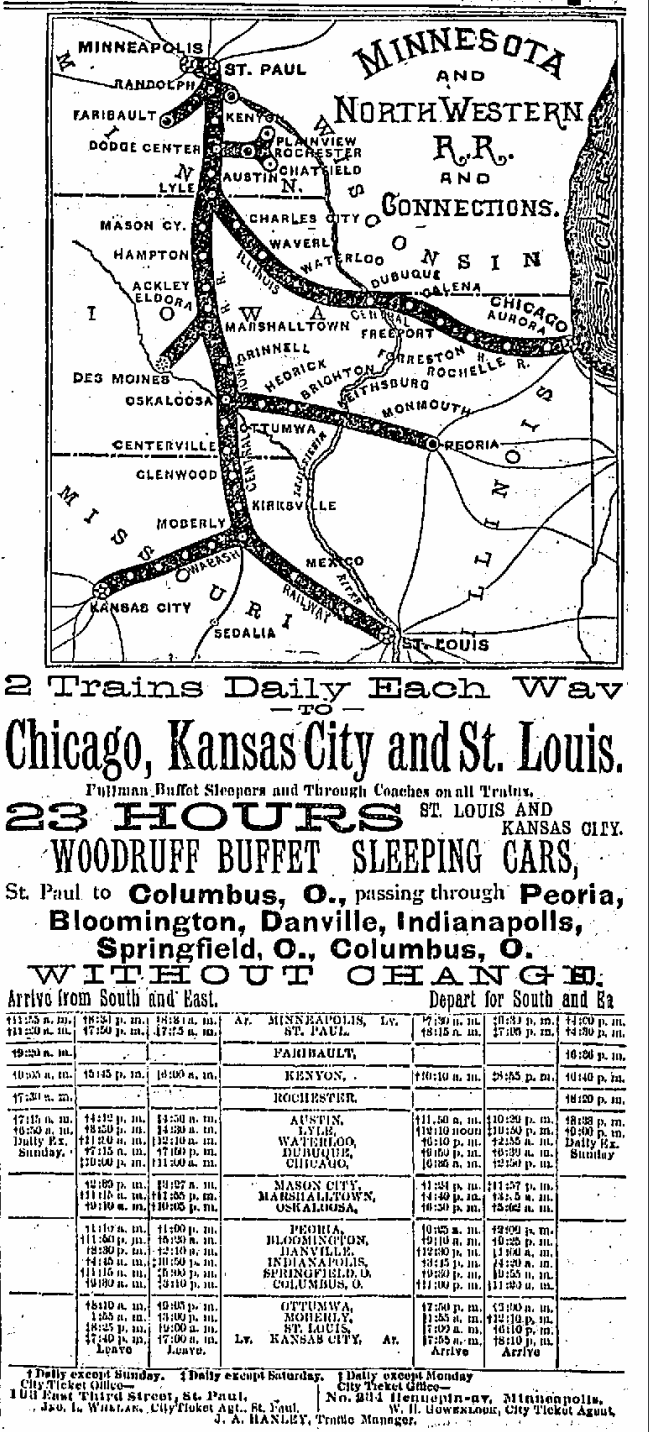 Minnesota and Northwestern R.R. and Connections Lyle Historical Society